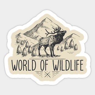 World of wildlife Sticker